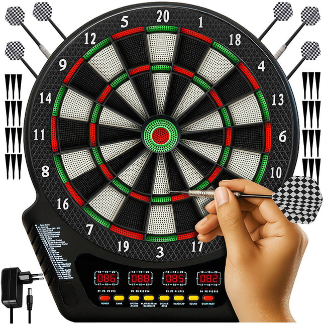 Trizand 22814 elektronische Dartscheibe + Dartpfeile 