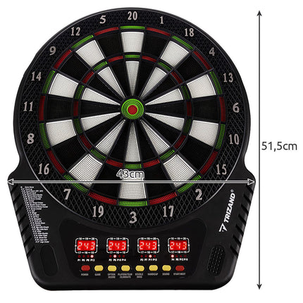 Trizand 22814 elektronische Dartscheibe + Dartpfeile 