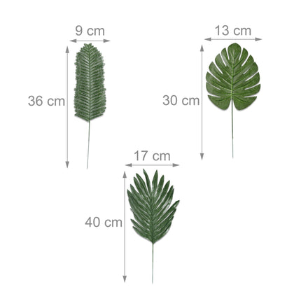 Ensemble de 72 feuilles tropicales