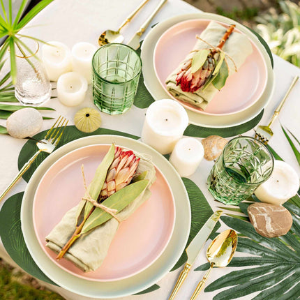 Ensemble de 72 feuilles tropicales