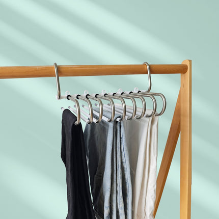 Cintres à pantalons antidérapants et peu encombrants, lot de 2