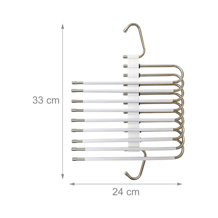 Cintres à pantalons antidérapants et peu encombrants, lot de 2