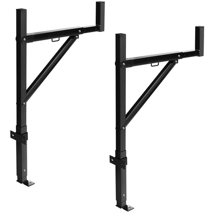 Truck Ladder Rack, 19–34 in Extendable, 250 lb Steel