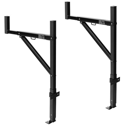 Truck Ladder Rack, 19–34 in Extendable, 250 lb Steel