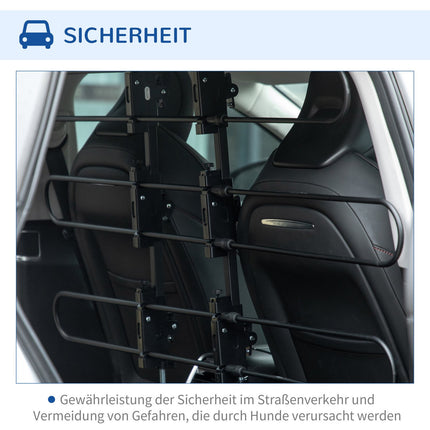Verstellbare Universal-Trennwand für Kofferräume, Stahl, 89-150X76-124 cm
