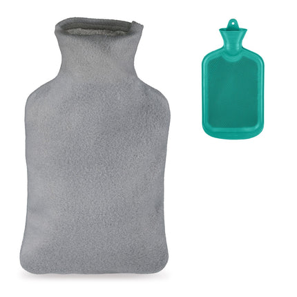 Bouillotte turquoise 2L avec housse
