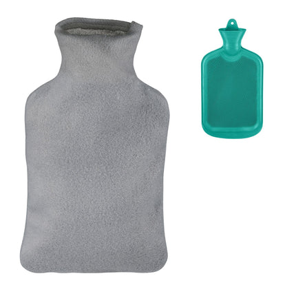 Bouillotte turquoise 2L avec housse