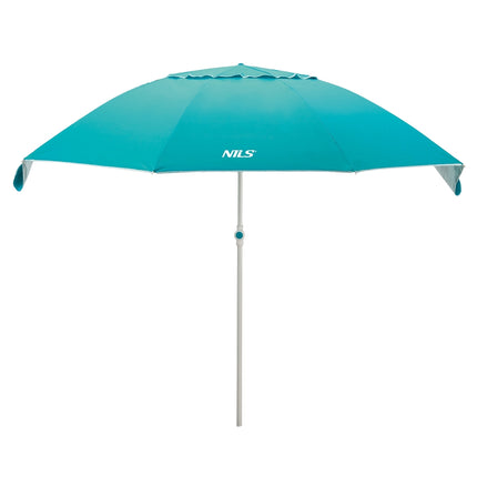 Parasol de plage turquoise XL, 220 cm