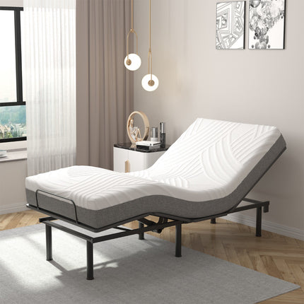 Verstellbare Twin-XL-Matratze, 20 cm Gel-Memoryschaum