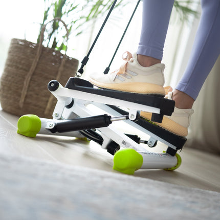 Twist Stepper avec cordes, vert - Équipement de fitness compact