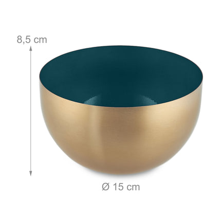 Bol de service en acier inoxydable bicolore