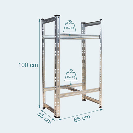 Porte-pneus pour 4 à 6 pneus, cadre en acier réglable