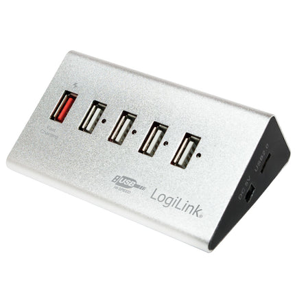 USB 2.0-Hub 4+1 Schnellladung