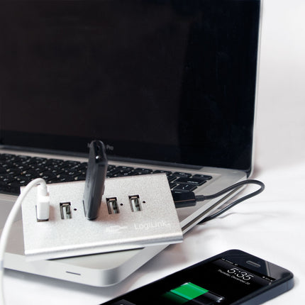 USB 2.0-Hub 4+1 Schnellladung