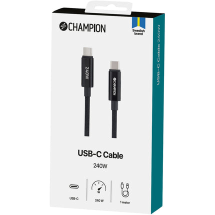 USB-C-Kabel 240W 1m Schwarz