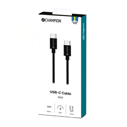USB-C-Kabel 60 W 1 m Schwarz