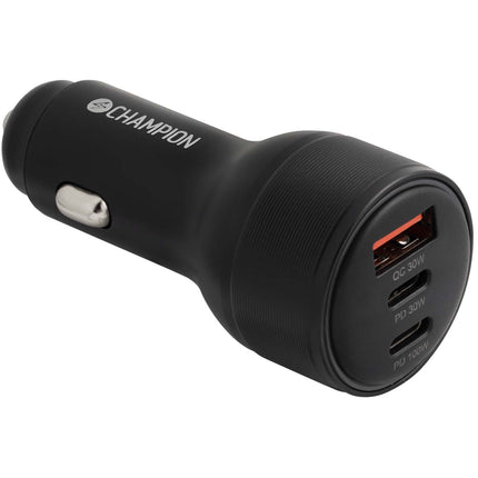 USB-Ladegerät 130W, 3 Anschlüsse QC/PD, Schwarz