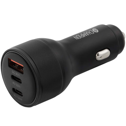 USB-Ladegerät 130W, 3 Anschlüsse QC/PD, Schwarz