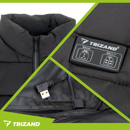 USB Beheizbare Weste, 11 Zonen, Unisex XL, 3 Heizstufen