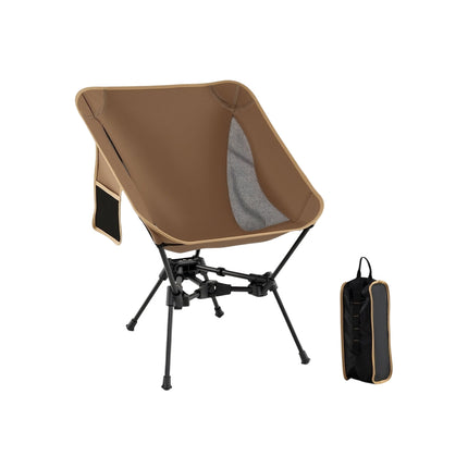 Chaise de camping pliante ultralégère avec poche latérale, capacité de charge de 150 kg