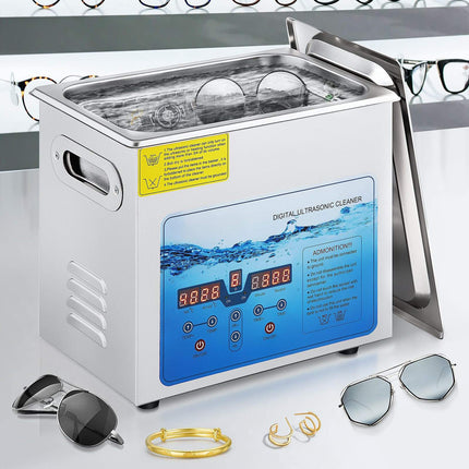 Ultrasonic Cleaner 6L 220V, 36–40kHz, Timer, Heater