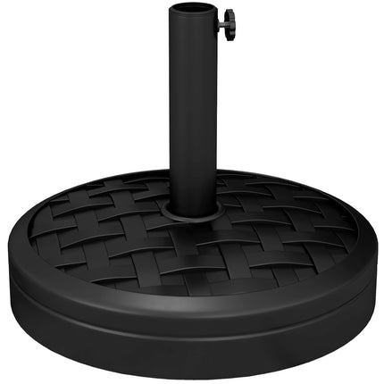 Schirmständer, HDPE mit Beton, passend für 32-48mm Stangen