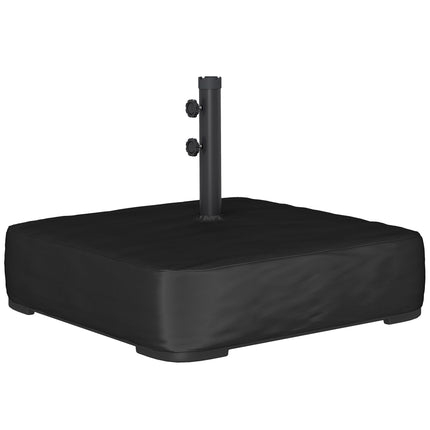 Schirmfußständer, 80 kg Tragkraft, Schwarz, Wetterfest