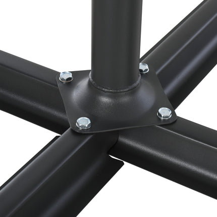 Schwarzer HDPE-Schirmständer - langlebig und elegant