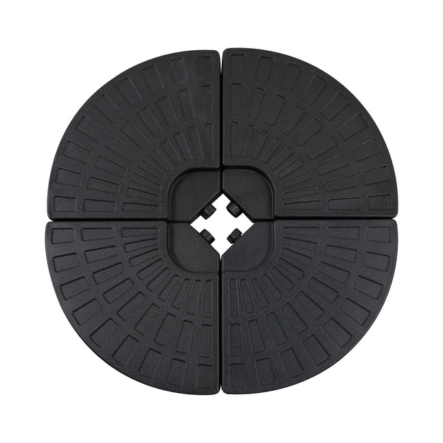 Poids De Parasol, Pour Parasols, Avec 52 Kg D'Eau/68 Kg De Sable, Pehd, Noir