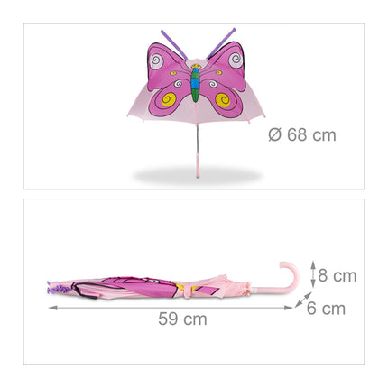 Parapluie pour enfants avec motifs 3D