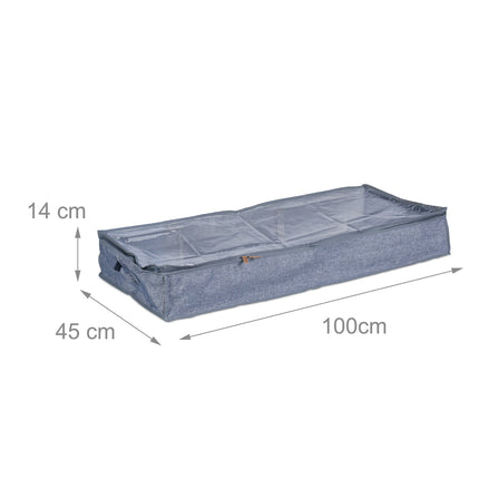 Sacs de rangement sous le lit, pliables avec fermeture éclair, lot de 3