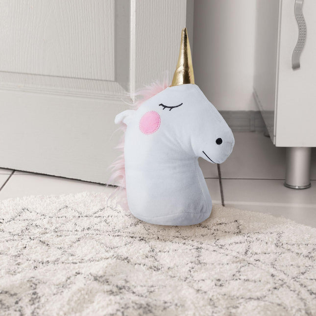 Butée de porte licorne en blanc