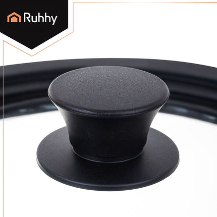 Couvercle universel 3 en 1 en silicone et verre pour casseroles de 18/20/22 cm