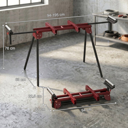 Universeller Gehrungssägeständer, klappbar, 150 kg Tragkraft
