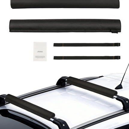 Universal Soft Roof Rack Pads, 28 In, 88 lb, 2 Straps
