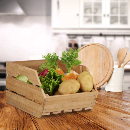 Universelle Stapelbox aus Bambus