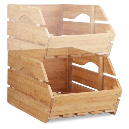 Universelle Stapelbox aus Bambus