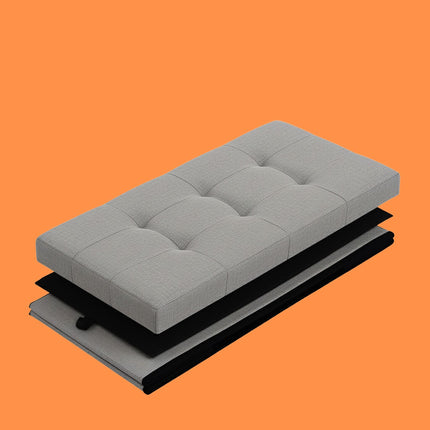 Banquette de rangement rembourrée - Pliable, deux places