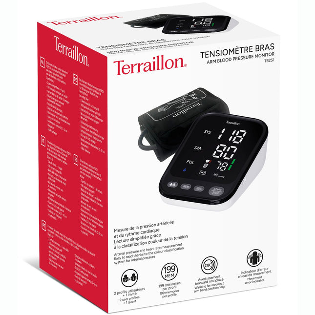Tensiomètre de bras, grand écran LED