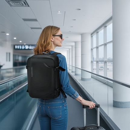 Vacuum Travel Backpack 35L With Air Pump, Water-Resistant