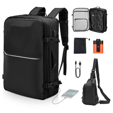Vacuum Travel Backpack 80L, Compression With Pump, TSA Lock