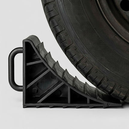Radkeile mit Griff, 2er-Pack, schwarzer Kunststoff