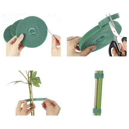 Ruban Velcro pour jardin, 5 m - Réutilisable et résistant aux intempéries