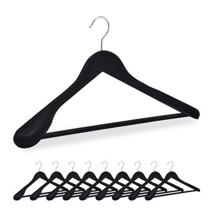Lot de 10 cintres en velours