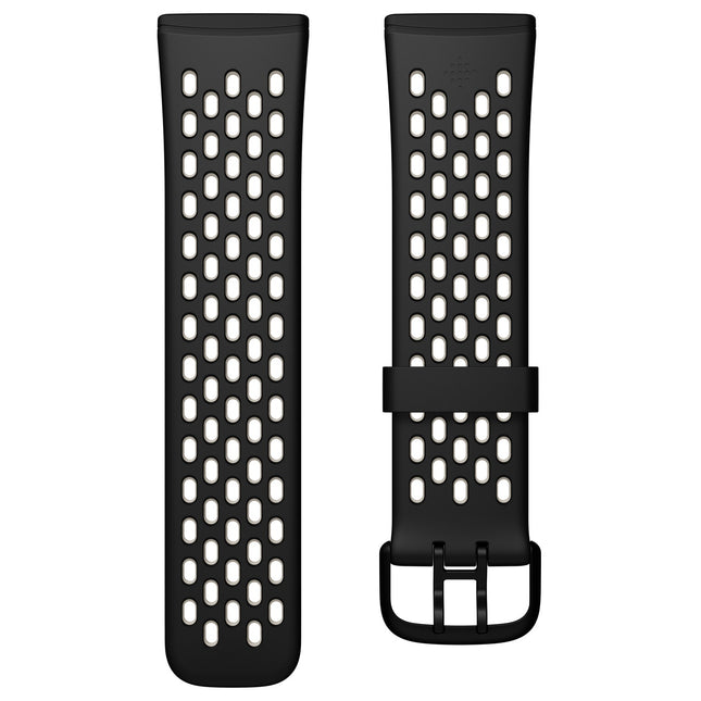 Versa 3/4,Sense/2 Sportarmband Schwarz/L.Weiß S