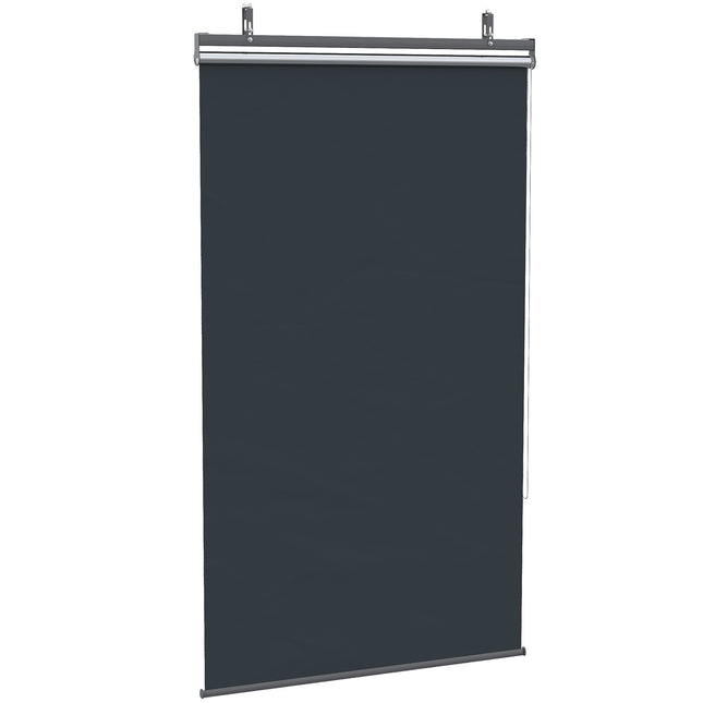 Balcony Privacy screen Sunproof polyester curtain, dark grey