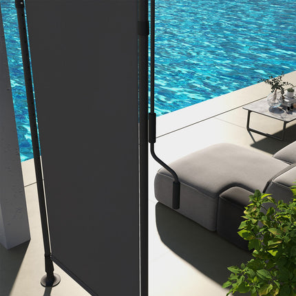 Wetterbeständiges Outdoor-Rollo, Sonnenschutz aus Polyester, 120-310cm