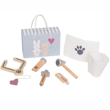 Tierarzt-Kit mit wichtigen Werkzeugen und Zubehör
