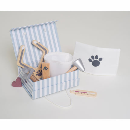 Tierarzt-Kit mit wichtigen Werkzeugen und Zubehör