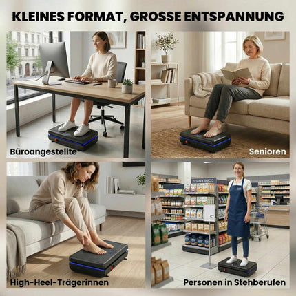 Vibrationsplatte mit 120 Stufen, Widerstandsbändern, LED-Anzeige